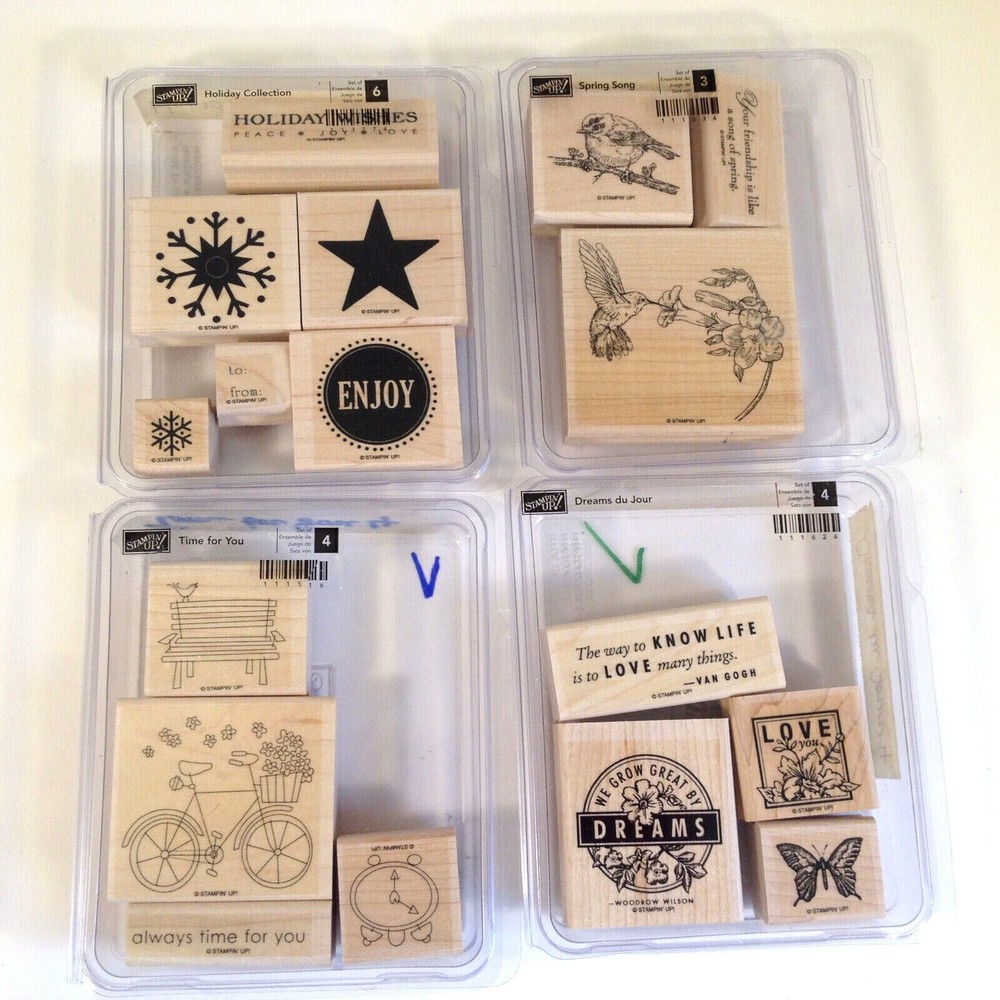 Stampin’ Up! 4 Complete Sets Spring Song Holiday Collection Time for You Dreams